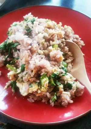 セロリの葉たっぷり☆明太子炒飯-レシピのメイン写真