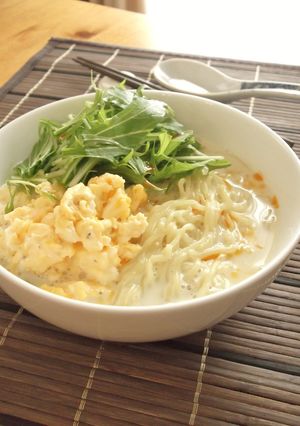 １０分で完成♪生姜豆乳スープラーメン-レシピのメイン写真