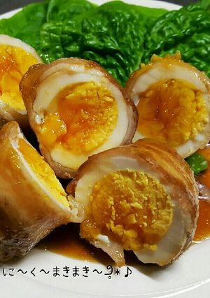 肉巻き卵~黄金比で簡単甘辛ダレ⭐パートⅡ-レシピのメイン写真
