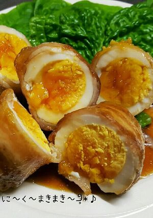 肉巻き卵~黄金比で簡単甘辛ダレ⭐パートⅡ-レシピのメイン写真