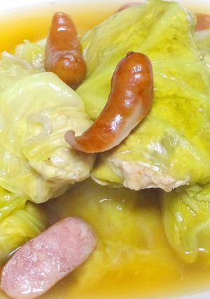 ロールキャベツを鶏肉で作ってみました-レシピのメイン写真