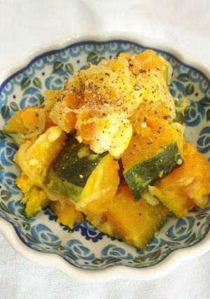 簡単レンジ☆かぼちゃサラダ〜白味噌チーズ-レシピのメイン写真
