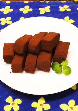 低糖質　豆腐生チョコピーナツパウダー入り-レシピのメイン写真
