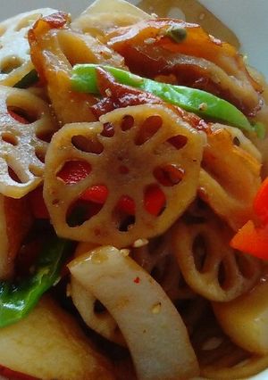 レンコンのシャキシャキ甘辛煮-レシピのメイン写真