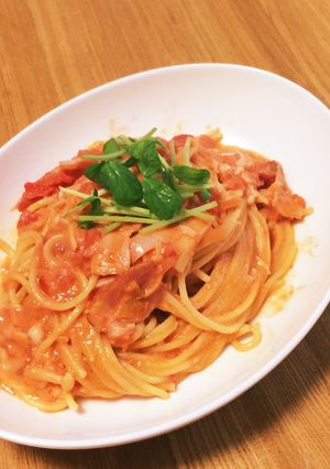 トマトクリームパスタ 柚子胡椒入-レシピのメイン写真