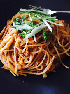 超簡単♪ミートソースパスタ-レシピのメイン写真