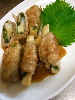 長芋と大葉の豚肉巻き-レシピのメイン写真