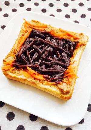 Sweetピーナツにんじんチョコトースト-レシピのメイン写真