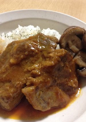 豚肩ロースのケチャップ煮込み-レシピのメイン写真
