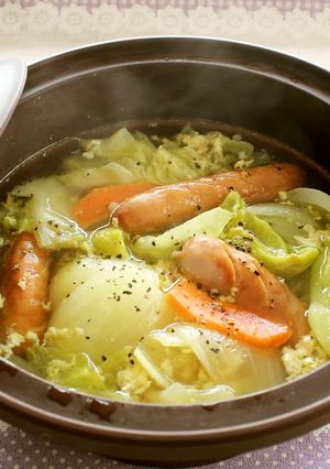 簡単♪キャベツと鶏ひき肉の食べるスープ-レシピのメイン写真