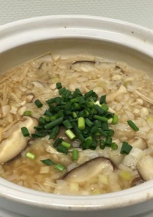 風邪の時に♪ 生姜入りきのこ雑炊 10分-レシピのメイン写真