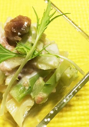 ブロッコリーの茎☆梅マヨ和え-レシピのメイン写真