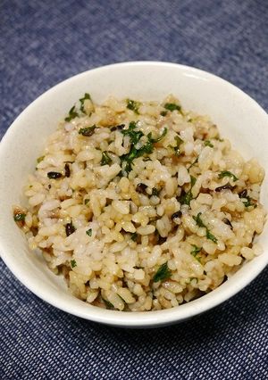 レンジで簡単！春菊のまぜご飯-レシピのメイン写真