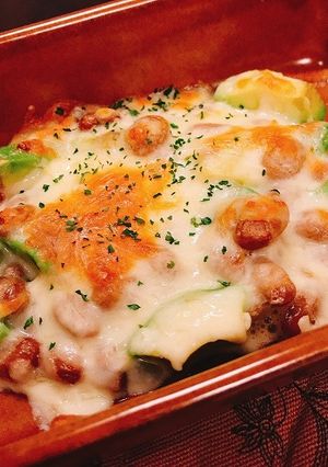 アボカドと納豆のチーズ焼き-レシピのメイン写真