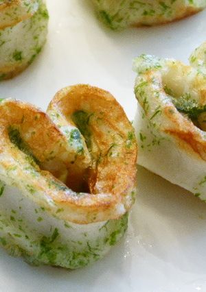 揚げ焼きで簡単♪　ハート竹輪の磯辺揚げ♡-レシピのメイン写真