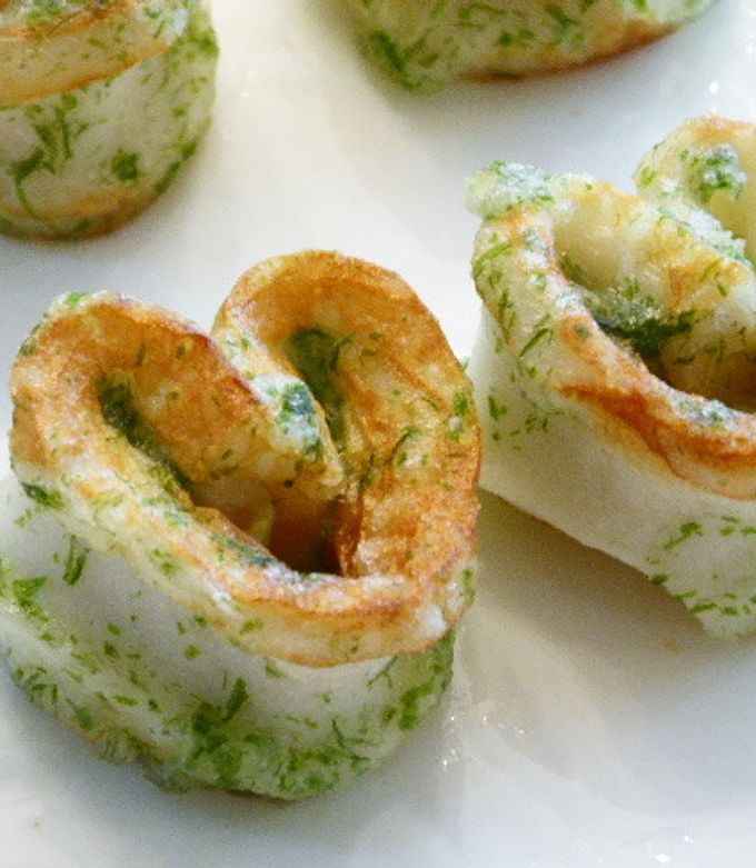 揚げ焼きで簡単♪ ハート竹輪の磯辺揚げ♡-レシピのメイン写真