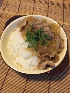 豚肉炒め(青葉のせ丼)-レシピのメイン写真