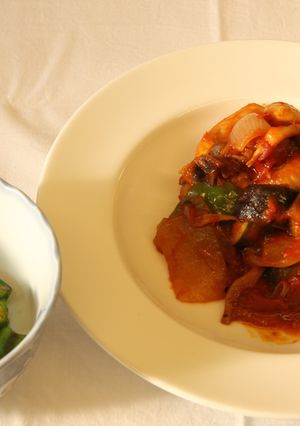 鶏肉のトマト煮こみラタトゥイユ風-レシピのメイン写真