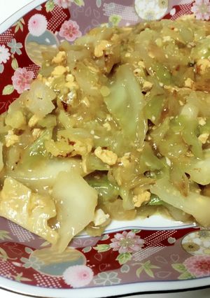 香味ペースト活用！あんかけキャベツ炒め-レシピのメイン写真