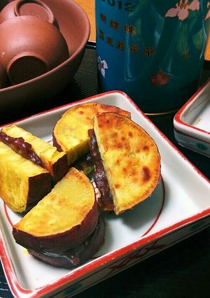 サツマイモのカリカリ小倉あんサンド❤-レシピのメイン写真