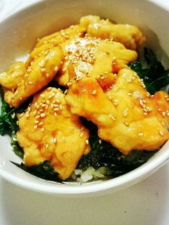 柔らか鶏胸肉とほうれん草の甘辛照り焼き丼-レシピのメイン写真