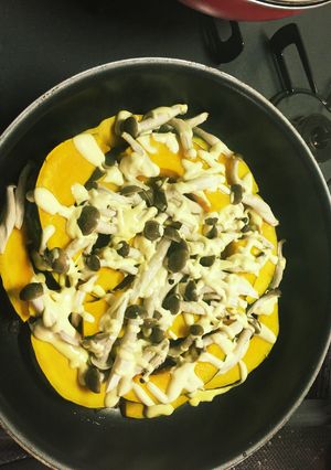 かぼちゃとしめじとベーコンのお手軽炒め♪-レシピのメイン写真