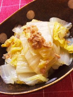 超簡単!白菜とツナの蒸し煮-レシピのメイン写真