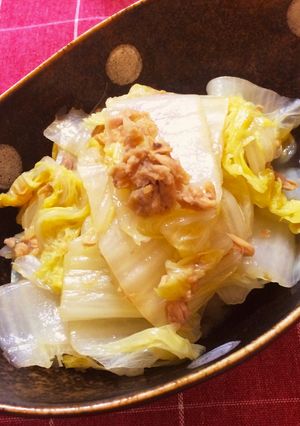 超簡単!白菜とツナの蒸し煮-レシピのメイン写真