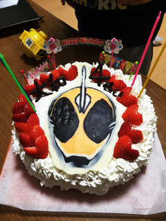 仮面ライダーゴースト 誕生日ケーキ♡-レシピのメイン写真