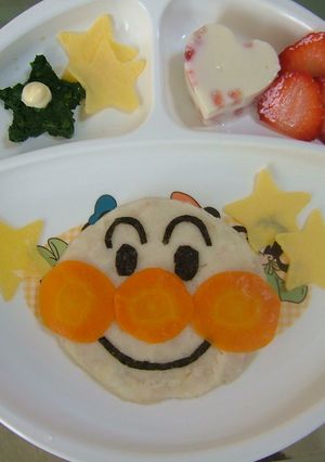 離乳食ポテトでアンパンマン<中期～後期>-レシピのメイン写真