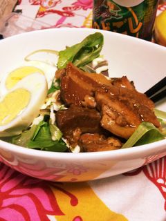 カフェメシ♡豚の角煮丼-レシピのメイン写真
