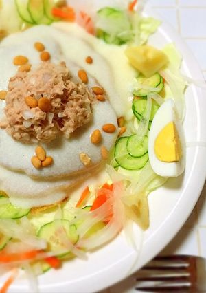 簡単カフェ風♪サラダパンケーキ-レシピのメイン写真