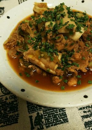 簡単♪ラー油で甘辛！鮭缶と白菜の炒め煮-レシピのメイン写真