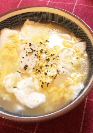 豆腐が美味しい玉子スープ-レシピのメイン写真