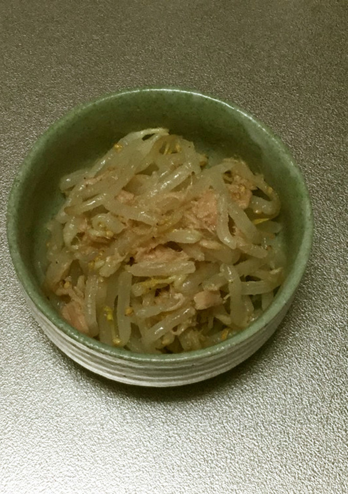 レンジで簡単モヤシとツナの中華風和え物-レシピのメイン写真