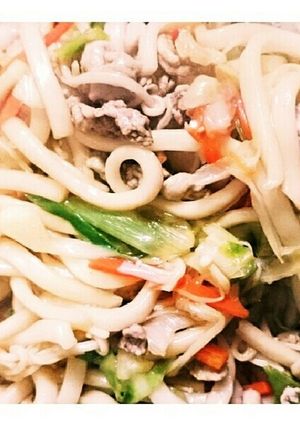 焼きうどん簡単ふっくら♪醤油オイスター味-レシピのメイン写真