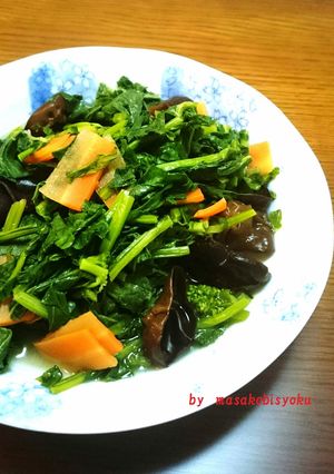 菜の花豚骨スープ煮・・・春の中華-レシピのメイン写真