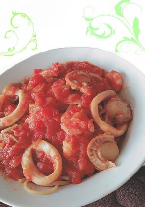 魚介トマトパスタ-レシピのメイン写真