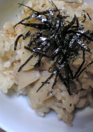 たけのこtoホタテ缶のご飯-レシピのメイン写真