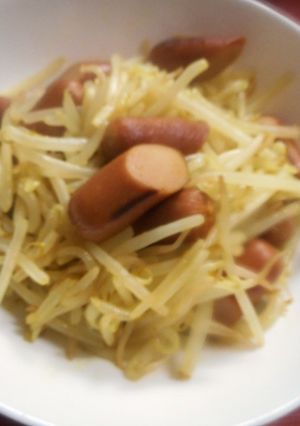 もやしとウィンナーのカレー炒め-レシピのメイン写真