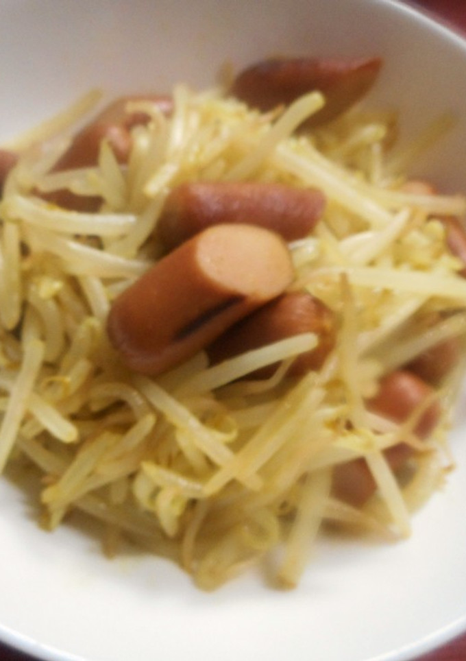 もやしとウィンナーのカレー炒め-レシピのメイン写真