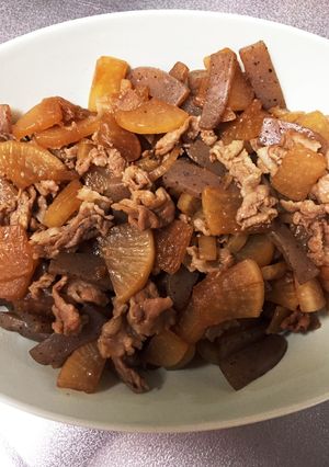 簡単！豚肉と大根の甘辛煮-レシピのメイン写真