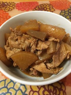 時短~冷凍大根と豚肉の煮物-レシピのメイン写真