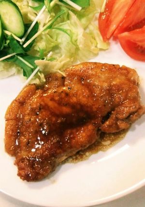 ⭐簡単豚ロース肉赤ワイン醤油ソテー⭐-レシピのメイン写真
