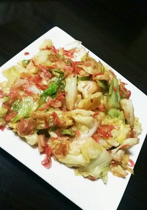 ｷｬﾍﾞﾂ消費に♡ｱﾝﾁｮﾋﾞ炒め-レシピのメイン写真