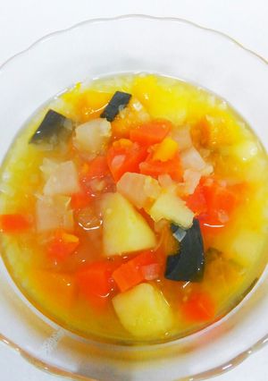 かぼちゃと色々野菜のベジタリアンスープ-レシピのメイン写真