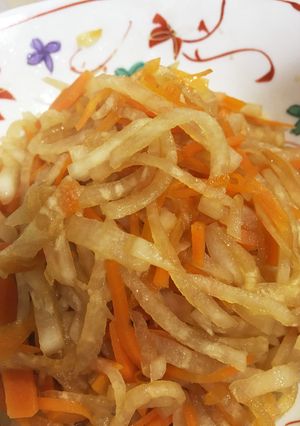 大根とにんじんの炒め物-レシピのメイン写真