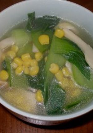 青梗菜の中華風スープ-レシピのメイン写真