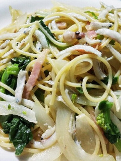 菜の花としらすの和風パスタ-レシピのメイン写真