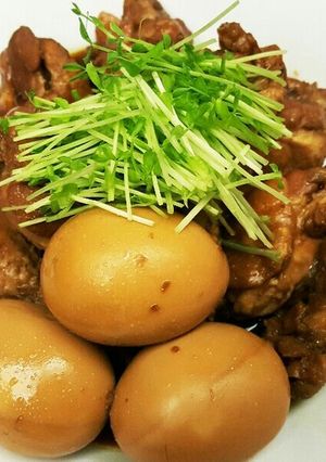 手羽元の簡単さっぱり煮!-レシピのメイン写真